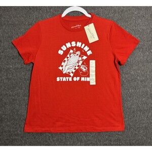 Universal Thread Women's T Shirt Graphic Print Sunshine Red Small